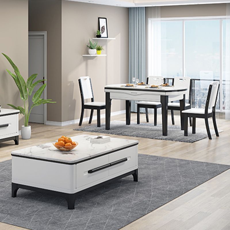 Mesa de comedor abatible Mesa de comedor contemporánea de 4 patas