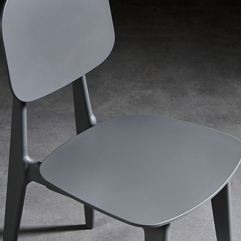 Scandinavian Restaurant Plastic Side Chair Open Back Matte Finish Dining Chair Clearhalo ' kitchen&dining_furn' 'Dining Chairs' 'Dining Tables & Seating' 'dining_chair' 'Furniture' 'furniture_dining_chair' 'Kitchen & Dining Furniture' 'kitchen' 1200x1200_1646a4ba-b281-4785-bd14-1273be74d172