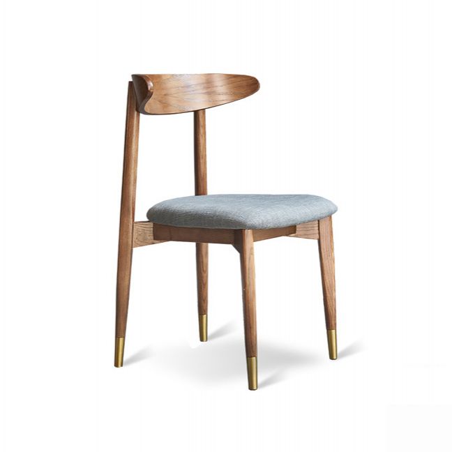 Modern Style Wooden Matte Finish Side Chair Open Back Side Chair for Dinning Room Clearhalo ' kitchen&dining_furn' 'Dining Chairs' 'Dining Tables & Seating' 'dining_chair' 'furn' 'furn_dining_chair' 'Furniture' 'furniture_dining_chair' 'Kitchen & Dining Furniture' 'kitchen' 1200x1200_1647011e-410c-49f5-abc1-21b4b242f888