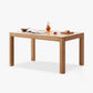 Modern Style Rectangle Oak Solid Wood Dining Table in Natural Clearhalo 'Dining Tables & Seating' 'Dining Tables' 'dining_table' 'furn' 'furn_dining_table' 'Furniture' 'Kitchen & Dining Furniture' 1200x1200_164b2531-f550-45c2-8360-d5db53da4307