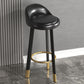 Contemporary Leather Counter Height Stools Bucket Bar Stool for Indoor Clearhalo 'Bar Furniture' 'Bar Stools' 'bar_stools' 'furn' 'furn_bar_stools' 'Furniture' 'Kitchen & Dining Furniture' 1200x1200_164b99ab-8cc6-44a2-a77e-dfe1d514f955