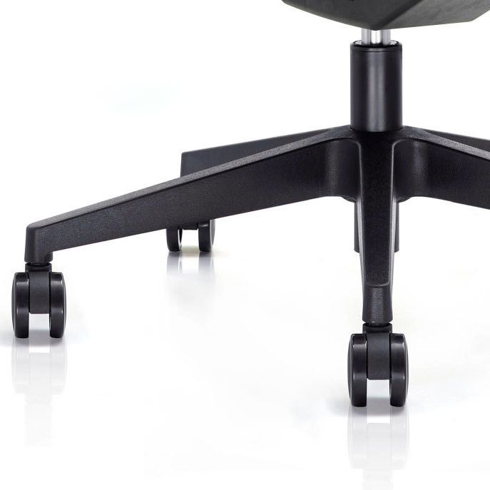 Sedia da scrivania moderna larga 25" Sedia da ufficio AirGrid nera traspirante