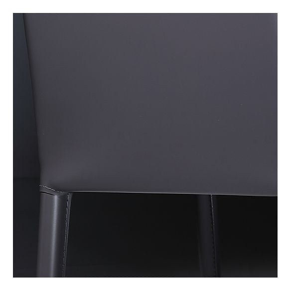 Modern Leather Dining Room Chair Armless Metal Side Chair for Home Use Clearhalo ' kitchen&dining_furn' 'Dining Chairs' 'Dining Tables & Seating' 'dining_chair' 'furn' 'furn_dining_chair' 'Furniture' 'furniture_dining_chair' 'Kitchen & Dining Furniture' 'kitchen' 1200x1200_164d7456-5efe-4333-9677-d34c0caa41d5