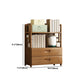 Modern Bamboo Bookcase Standard 11-inch Wide Home Book Shelf