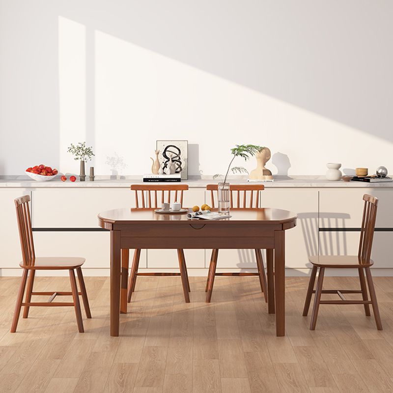 Set di tavoli da pranzo rotondo 1/2/5/7 con mobili da cucina a base di legno