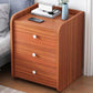 Comodino da tavolo da tavolo da tavolo notturno contemporaneo con 2/3 cassetti per camera da letto