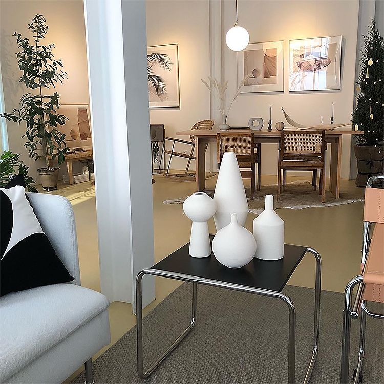 Tavolino da caffè in slitta scandinava Tavolino per soggiorno e camera da letto