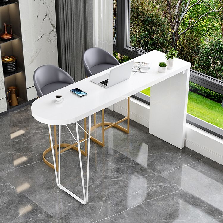 Tavolo da bar per top in legno bianco speciale tavolo da pub moderno per soggiorno