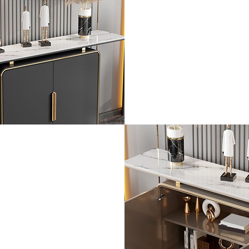 Tavolo console rettangolare glam tavolo da divano console in legno per sala