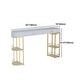 Glam Style Stone Bar Table 1/3/4 Pieces Counter Table with Upholstered Stools Clearhalo 'Bar Furniture' 'furn' 'furn_home_bar_bar_sets' 'Furniture' 'Home Bars & Bar Sets' 'home_bar_bar_sets' 'Kitchen & Dining Furniture' 1200x1200_16544667-1670-4cf5-ad4b-d41f02e5632f