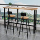 Modern Rectangle Pub Table Set Trestle 1/3 Pieces Solid Wood Counter Height Set Clearhalo 'Bar Furniture' 'furn' 'furn_home_bar_bar_sets' 'Furniture' 'Home Bars & Bar Sets' 'home_bar_bar_sets' 'Kitchen & Dining Furniture' 1200x1200_16549b2b-02ce-4bfe-9801-8e7eebba2077