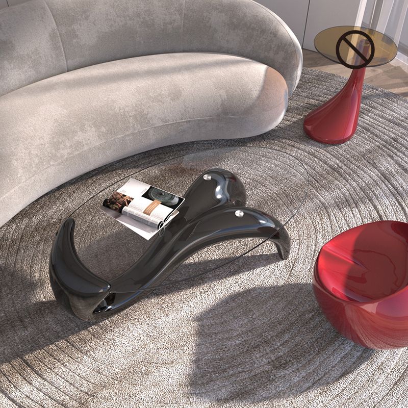 15.7 "H Samenvatting Basis Transparant glasronde Table top salontafel