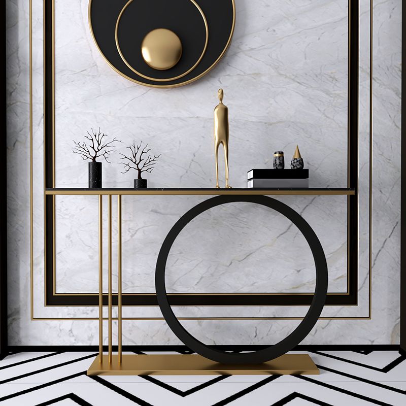 Tavolo console glam rettangolare tavolo console di finitura antica in marmo