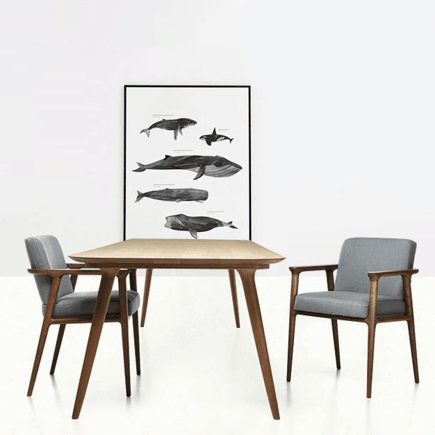 Rectangle 4 Legs Modern Style Dining Table Wood Color Fixed Table of Solid Wood Clearhalo ' dining_table' 'Dining Tables & Seating' 'Dining Tables' 'furn' 'furn_dining_table' 'Furniture' 'furniture_dining_table' 'Kitchen & Dining Furniture' 'kitchen&dining_furn' 'kitchen' 'kitchen_dining_table' 1200x1200_165a3e26-f0ac-46f9-b1d6-f09ef2ba449f