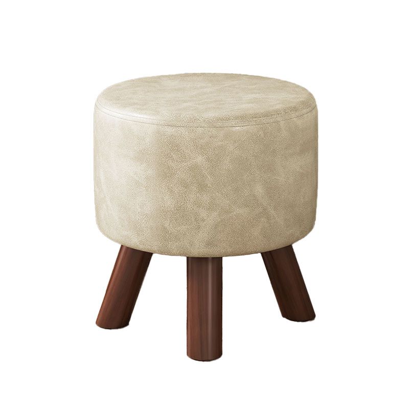 Faux Leather Standard Square / Round Pure Color Standard for Drawing Room Clearhalo 'furn' 'furn_ottomans_poufs' 'Furniture' 'Living Room Furniture' 'Ottomans & Poufs' 'ottomans_poufs' 1200x1200_165e0218-fe82-47eb-812b-903f8e70f4ae