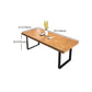 1/2/5/7 Pcs Metal Industrial Dining Set with Rectangle Table and Wooden Chairs Dinette Set Clearhalo 'Dining Room Sets' 'Dining Tables & Seating' 'dining_room_set' 'furn' 'furn_dining_room_set' 'Furniture' 'furniture_dining_room_set' 'Kitchen & Dining Furniture' 'kitchen&dining_furn' 'kitchen' 1200x1200_165ecf7d-fd3c-4cb9-a49c-9f055b926014