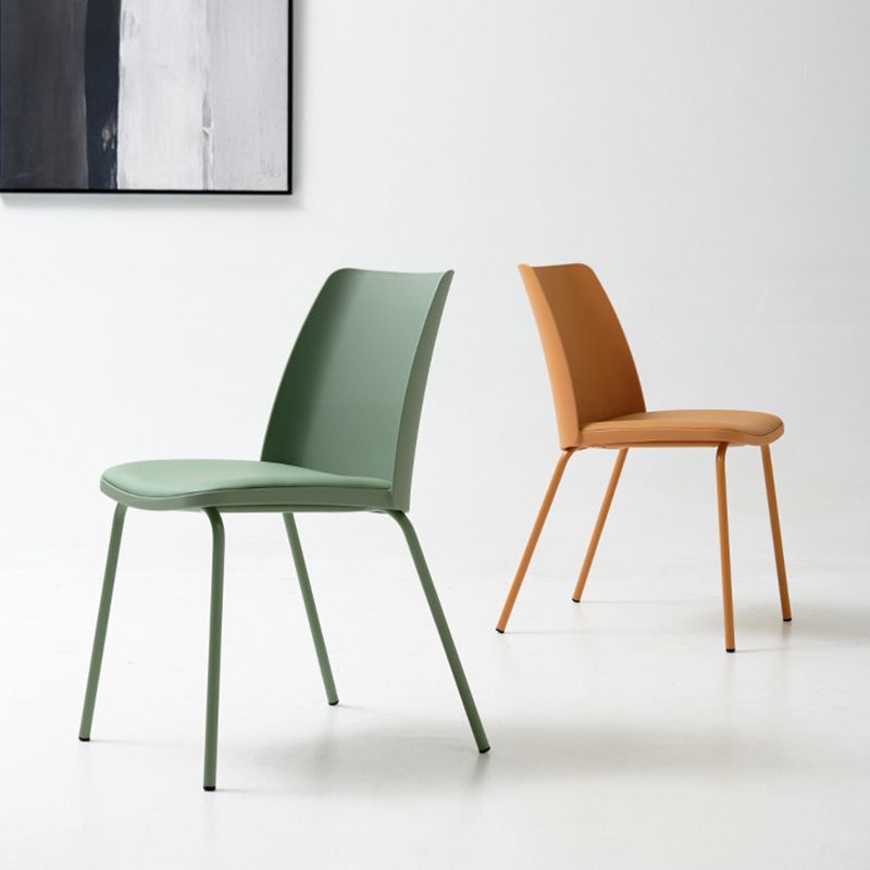 Contemporary Kitchen Dining Side Chair Home Metal Legs Chair Clearhalo 'Dining Chairs' 'Dining Tables & Seating' 'dining_chair' 'furn' 'furn_dining_chair' 'Furniture' 'Kitchen & Dining Furniture' 1200x1200_16602972-5a34-44c3-8fd5-a301b95c94fb