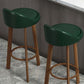 Contemporary Wood Stool Fabric Cushion in Matte Finish for Home