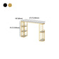 Glam Style Bar Table in Faux Marble and Metal Coffee Shop Bar Table Clearhalo 'Bar Furniture' 'Bar Tables' 'bar_tables' 'furn' 'furn_bar_tables' 'Furniture' 'furniture_bar_tables' 'Kitchen & Dining Furniture' 1200x1200_1661e475-37e6-4271-855c-c3f32cddf583