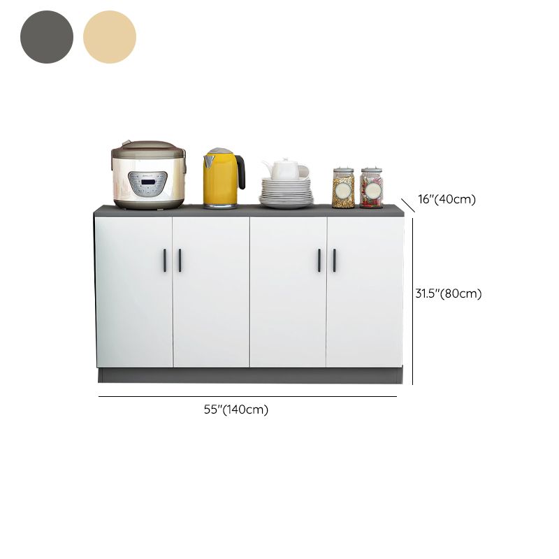 Moderno server per scaffali regolabili in legno ingegnerizzato la credenza con porte