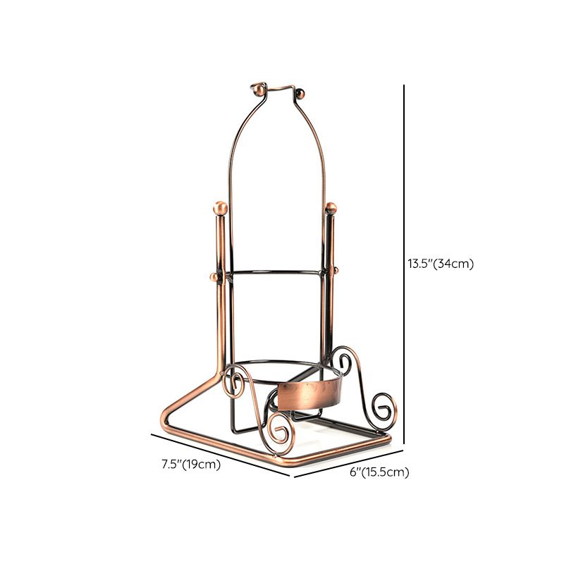 Porta di vino da banco in metallo controcette moderna porta bottiglia di vino in ottone