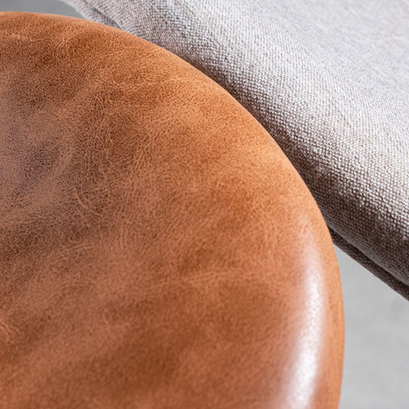 Industrial Style Leather Dining Armless Chairs Open Back Dining Side Chair Clearhalo ' kitchen&dining_furn' 'Dining Chairs' 'Dining Tables & Seating' 'dining_chair' 'furn' 'furn_dining_chair' 'Furniture' 'furniture_dining_chair' 'Kitchen & Dining Furniture' 'kitchen' 1200x1200_166362d4-6154-4d60-8986-7b87c36d617c