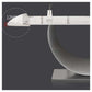 Glam Style Dining Sintered Stone Table Dining Rectangle Table with Metal Legs Clearhalo 'Dining Tables & Seating' 'Dining Tables' 'dining_table' 'furn' 'furn_dining_table' 'Furniture' 'Kitchen & Dining Furniture' 1200x1200_1663c9f0-015e-4ea8-bd10-c62899596544
