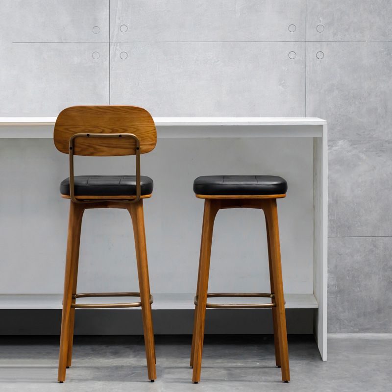 Industrial Style Armless Barstool Leather 30-inch Seat Height Counter Stools Clearhalo 'Bar Furniture' 'Bar Stools' 'bar_stools' 'furn' 'furn_bar_stools' 'furniture_bar_stools' 'Kitchen & Dining Furniture' 'kitchen&dining_furn' 'kitchen' 'kitchen_furn' Furniture' 1200x1200_1664b1f0-2cc8-4dcc-a310-0c2ede69fe4e