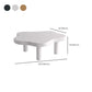 Table basse simple en bois massif, table basse à 3 pieds de forme libre