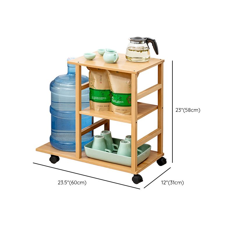 Tavolo d'angolo contemporaneo da 11 "tavolo da legno accento naturale tavolino