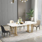 Rectangle Double Pedestal Luxury Table Sintered Stone Fixed Table for Kitchen Clearhalo ' dining_table' 'Dining Tables & Seating' 'Dining Tables' 'furn' 'furn_dining_table' 'Furniture' 'furniture_dining_table' 'Kitchen & Dining Furniture' 'kitchen&dining_furn' 'kitchen' 'kitchen_dining_table' 1200x1200_166771f0-2ebe-48be-a2b4-8075a55dd4c4