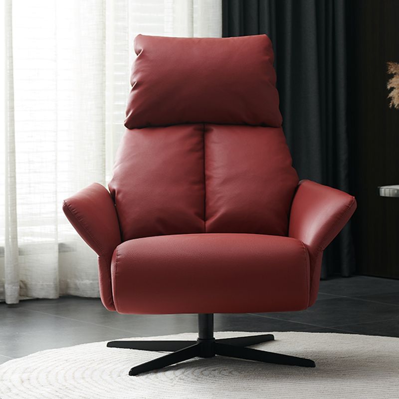 Solid Color Swivel Chair with Black Legs Arms Included Room Chair for Living Room Clearhalo 'Accent Chairs' 'accent_chairs' 'Chairs & Seating' 'furn' 'furn_accent_chairs' 'Furniture' 'Living Room Furniture' 1200x1200_1667bd75-9cc8-43cf-8560-7b9426d809e8