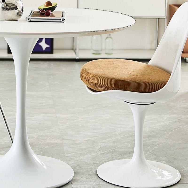 Round Tulip Base Modern Dining Table White Fixed Table with Sintered Stone Clearhalo ' dining_table' 'Dining Tables & Seating' 'Dining Tables' 'furn' 'furn_dining_table' 'Furniture' 'furniture_dining_table' 'Kitchen & Dining Furniture' 'kitchen&dining_furn' 'kitchen' 'kitchen_dining_table' 1200x1200_166809ad-ccac-4e7e-8aaf-a82e3a2c7245