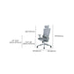 Contemporary Mesh Task Chair Wheels Included Desk Chair for Office