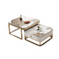 Slate Coffee Table Glam Frame Nesting Coffee Table Set with Drawer Clearhalo 'Coffee & Accent Tables' 'Coffee Tables' 'coffee_tables' 'furn' 'furn_coffee_tables' 'Furniture' 'Living Room Furniture' 1200x1200_1668b748-d0fc-41e9-9fe8-8879cf1a280f