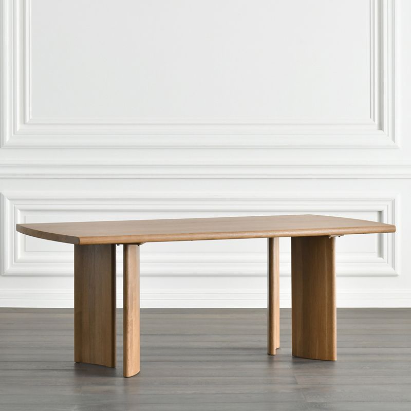 Rectangle Industrial Dining Table 4 Legs Fixed Table with Solid Wood Clearhalo ' dining_table' 'Dining Tables & Seating' 'Dining Tables' 'furn' 'furn_dining_table' 'Furniture' 'furniture_dining_table' 'Kitchen & Dining Furniture' 'kitchen&dining_furn' 'kitchen' 'kitchen_dining_table' 1200x1200_166b4590-0366-4a0e-8dbf-c5decab45f98