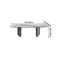 Metal Traditional Luxury Rectangle Table Sintered Stone Indoor Table for Kitchen Clearhalo ' dining_table' 'Dining Tables & Seating' 'Dining Tables' 'furn' 'furn_dining_table' 'Furniture' 'furniture_dining_table' 'Kitchen & Dining Furniture' 'kitchen&dining_furn' 'kitchen' 'kitchen_dining_table' 1200x1200_166cebc5-4a3b-4414-a823-b967efae92cb