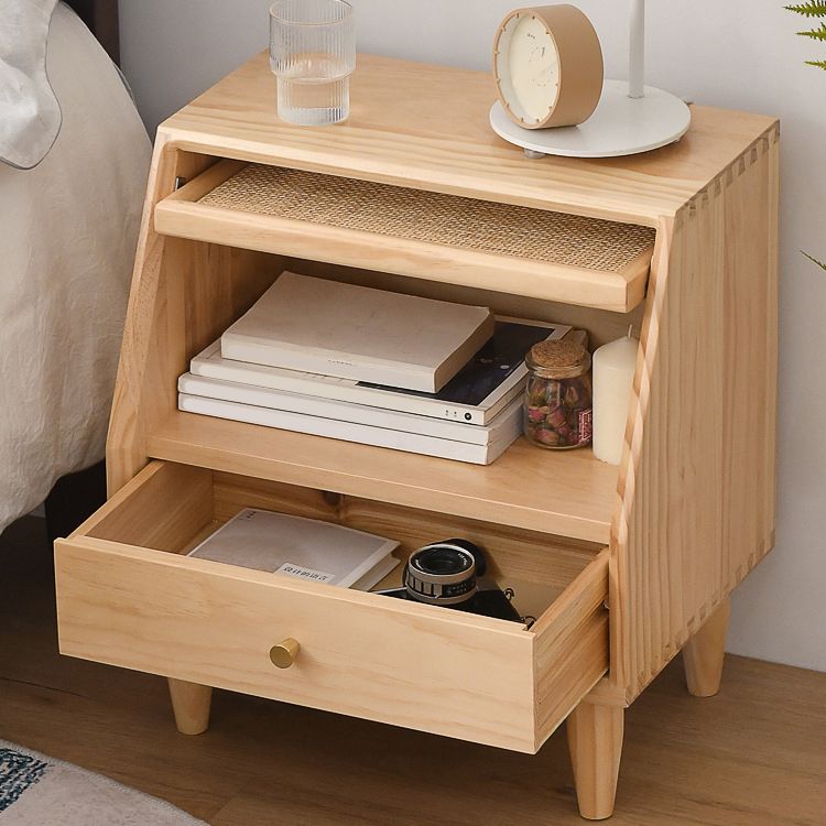Modern Bed Nightstand Solid Wood Bedside Cabinet for Bedroom Clearhalo 'Bedroom Furniture' 'furn' 'furn_night_stand' 'Furniture' 'night_stand' 'Nightstands' 1200x1200_166dac89-50df-4401-82e9-70bb5d3c884b