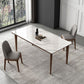 Rectangular Mid-Century Modern Table Sintered Stone Table with Wood Legs Clearhalo ' dining_table' 'Dining Tables & Seating' 'Dining Tables' 'furn' 'furn_dining_table' 'Furniture' 'furniture_dining_table' 'Kitchen & Dining Furniture' 'kitchen&dining_furn' 'kitchen' 'kitchen_dining_table' 1200x1200_166feb8b-7373-4f45-a4e5-04b8ec9d291c
