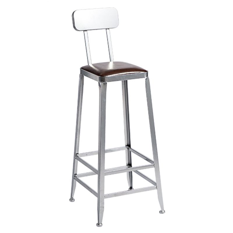 Metal Dining Stools Contemporary Armless Faux Leathe Bar Stools Clearhalo 'Bar Furniture' 'Bar Stools' 'bar_stools' 'furn' 'furn_bar_stools' 'Furniture' 'Kitchen & Dining Furniture' 1200x1200_1670249a-550c-4dd0-a9ce-b362ced52cf4