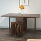 Mid-Century Modern Dining Table Brown Solid Wood Drop-Leaf Dining Table(only table) Clearhalo ' dining_table' 'Dining Tables & Seating' 'Dining Tables' 'furn' 'furn_dining_table' 'Furniture' 'furniture_dining_table' 'Kitchen & Dining Furniture' 'kitchen&dining_furn' 'kitchen' 'kitchen_dining_table' 1200x1200_1670ce1f-d55a-45e6-b802-fb48f567aa8e