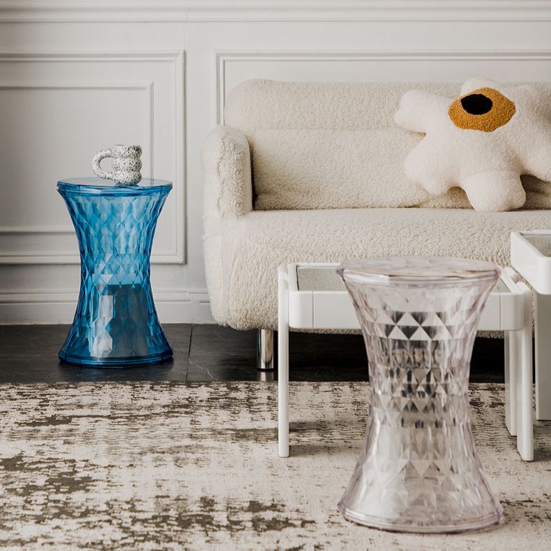 Contemporary 19" Tall Side End Table Plastic Round Side End Table Clearhalo 'Coffee & Accent Tables' 'End & Side Tables' 'end_side_tables' 'furn' 'furn_end_side_tables' 'Furniture' 'Living Room Furniture' 1200x1200_1673b605-9dd0-4317-8831-3bd30c1adbdc