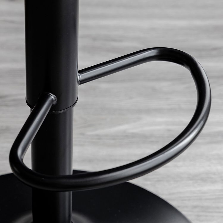 Industrial Bar and Counter Stool Adjustable Height Stool with Pedestal Base Clearhalo 'Bar Furniture' 'Bar Stools' 'bar_stools' 'Furniture' 'furniture_bar_stools' 'Kitchen & Dining Furniture' 1200x1200_1673f873-f926-47ad-80cf-6a7b6e78d7ff