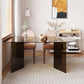 Contemporary Tempered Glass Dining Table Double Pedestal Dining Table for Dining Clearhalo ' dining_table' 'Dining Tables & Seating' 'Dining Tables' 'furn' 'furn_dining_table' 'Furniture' 'furniture_dining_table' 'Kitchen & Dining Furniture' 'kitchen&dining_furn' 'kitchen' 'kitchen_dining_table' 1200x1200_1676c578-81df-47ca-9aa2-dda8d9b5fc31