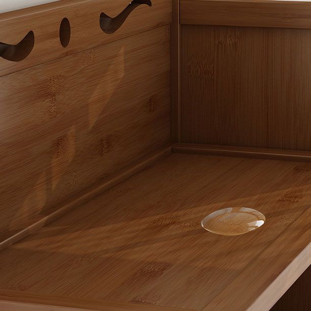 Libreria per la scaffale di bambù chiusa a pavimento contemporaneo