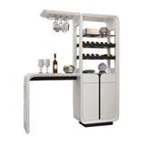 Moderner Rechteck -Bar Tisch Holz Tisch mit Weinschrank für Wohnzimmer