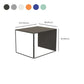 Mid-Century Modern Frame Metal Rectangular Single Coffee Table Clearhalo 'Coffee & Accent Tables' 'Coffee Tables' 'coffee_tables' 'furn' 'furn_coffee_tables' 'Furniture' 'Living Room Furniture' 1200x1200_167b0ffb-76e4-4485-9adb-b1e27754d9d9