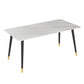 Modern Matte Finish Stone Dining Table Rectangle Dining Table Clearhalo ' dining_table' 'Dining Tables & Seating' 'Dining Tables' 'furn' 'furn_dining_table' 'Furniture' 'furniture_dining_table' 'Kitchen & Dining Furniture' 'kitchen&dining_furn' 'kitchen' 'kitchen_dining_table' 1200x1200_167cb56b-e297-42ec-89d6-e02aa74e9014
