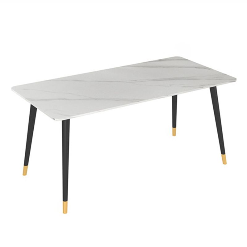 Modern Matte Finish Stone Dining Table Rectangle Dining Table Clearhalo ' dining_table' 'Dining Tables & Seating' 'Dining Tables' 'furn' 'furn_dining_table' 'Furniture' 'furniture_dining_table' 'Kitchen & Dining Furniture' 'kitchen&dining_furn' 'kitchen' 'kitchen_dining_table' 1200x1200_167cb56b-e297-42ec-89d6-e02aa74e9014