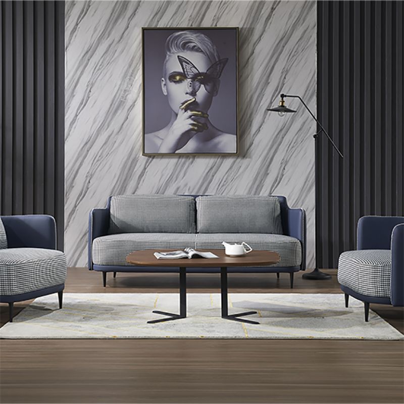 Modern Cotton Square Arm Sofa 29.9 "W with Bolster Pillows for Living Room Clearhalo 'furn' 'furn_sofas' 'Furniture' 'furniture_sofas' 'kitchen' 'kitchen_sofas' 'Living Room Furniture' 'Sofa' 'sofas' 1200x1200_167ce02f-a131-435b-986c-7cb036ba65ec